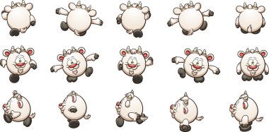 Çizgi film yürüyen keçi