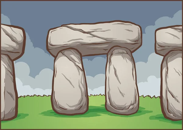 Hintergrund von Stonehenge — Stockvektor