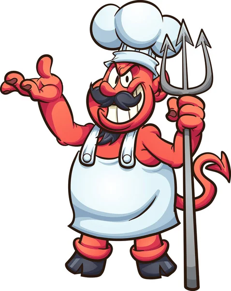 Devil chef — 图库矢量图片