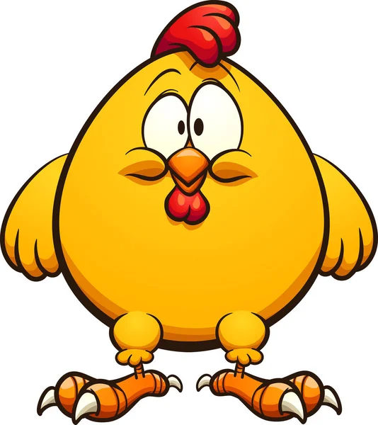 Tlusté kuře — Stockový vektor