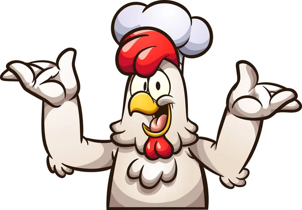 Chicken chef — Stock Vector