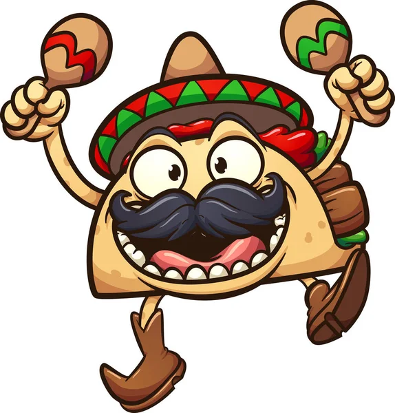 Taco mexicano —  Vetores de Stock