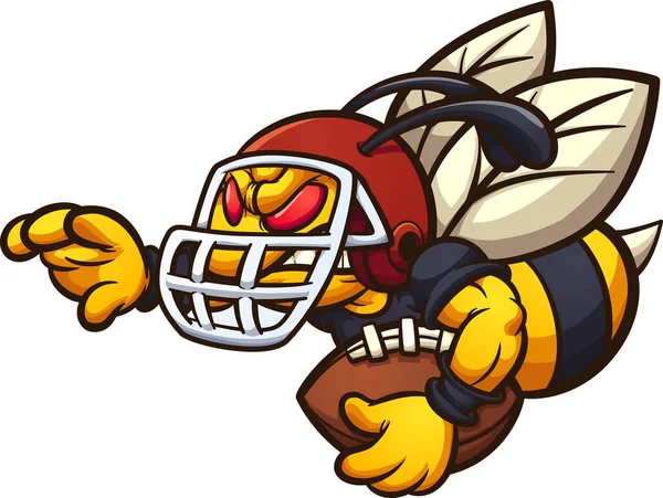 Football hornet — Stock Vector