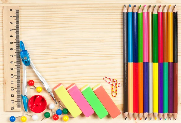 Pensil warna-warni terang — Stok Foto