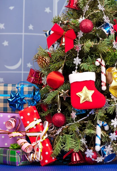 Helle Weihnachtsaccessoires — Stockfoto