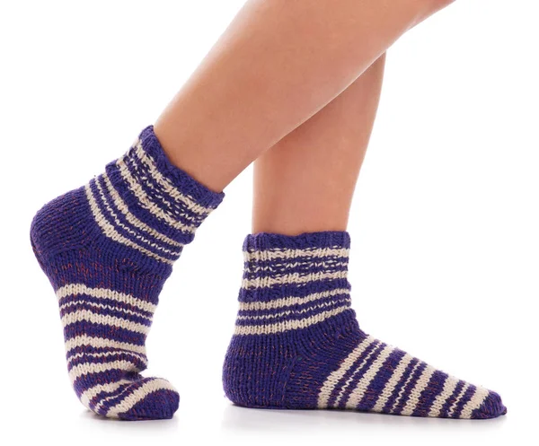Örme sıcak çorap — Stok fotoğraf