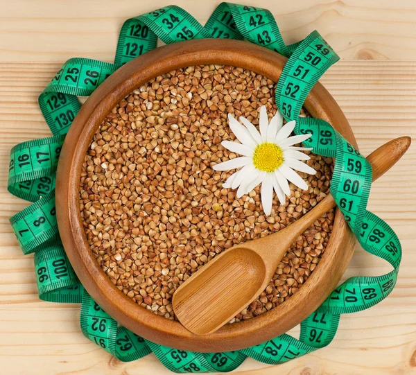 Raw buckwheat seeds — Stock Photo, Image