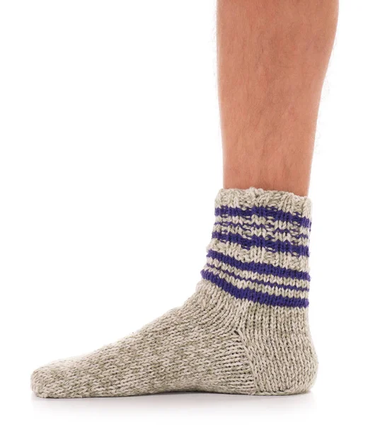 Warm knitted socks — Stock Photo, Image