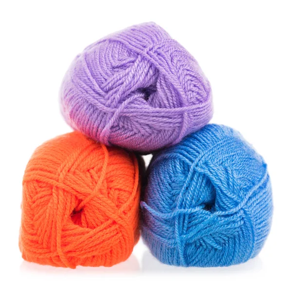 Bright woolen yarn — Stock Photo, Image