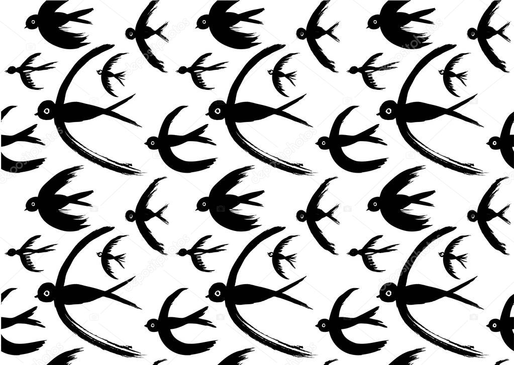 Swift Fly Birds Pattern