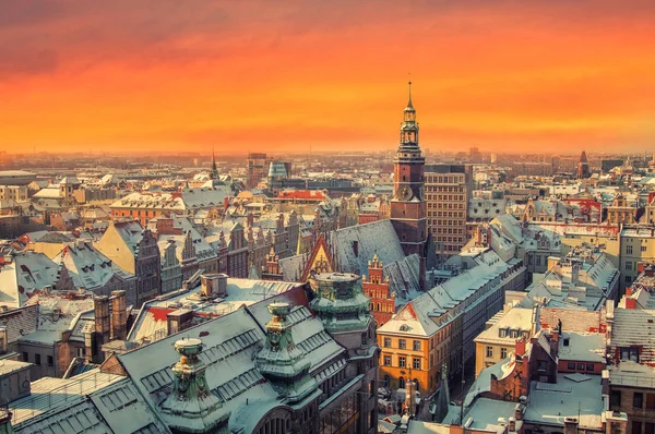 Polonya. Wroclaw görünümünü