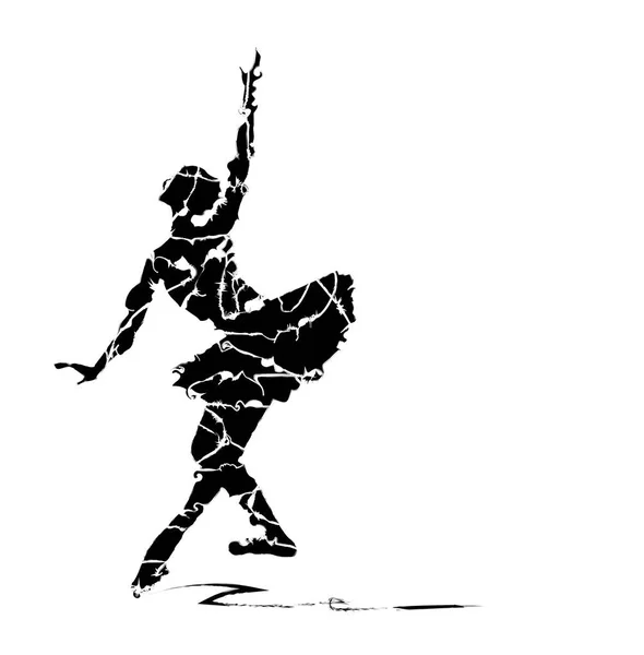 Vector ballerina silhouette — Stock Vector