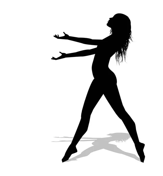 Illustrazione vettoriale del ballerino — Vettoriale Stock