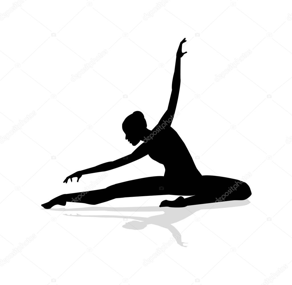Download Vector Dancer silhouette — Stock Vector © passiflora #152833830