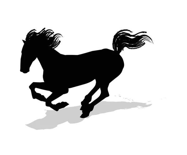 The galloping horse — Stock Vector