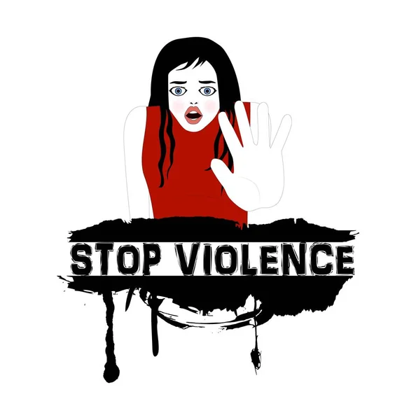Припинити насильство над жінками — стоковий вектор