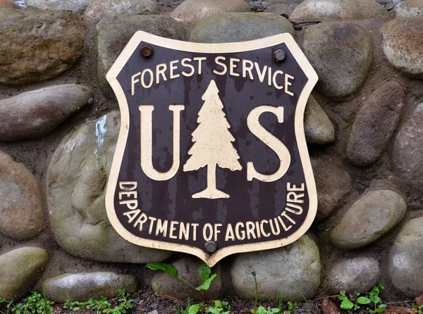 Forest Service sign, Michigan — Stock Photo, Image