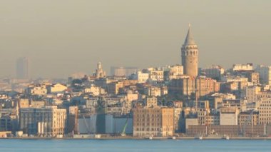 Istanbul'dan boğaz manzarası şafak