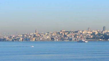 Istanbul'dan boğaz manzarası şafak