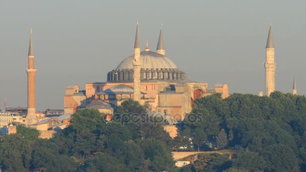 Istanbul Ünlü Ayasofya — Stok video