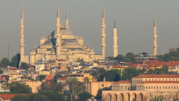 Mesquita Azul Famosa Istambul — Vídeo de Stock