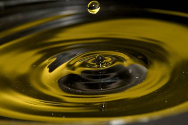 Damlalar suya düşüyor.