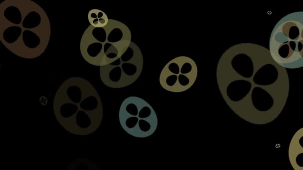 Animation graphic movement pattern — Stock Video