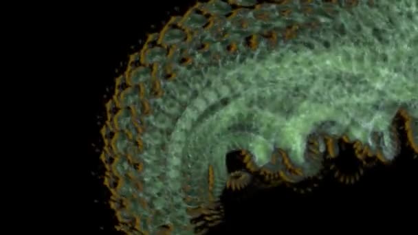 Fractals snake shape schaal — Stockvideo