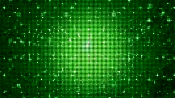 Зеленый градиент пикселей — стоковое видео