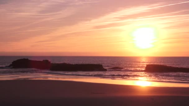 Plage mer océan eau côte — Video