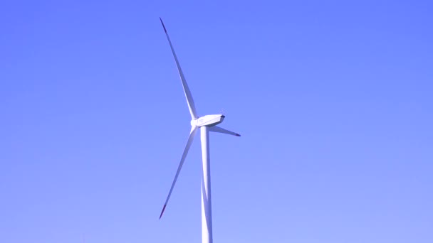 Wiatr energii ekologia turbiny wiatrowej — Wideo stockowe