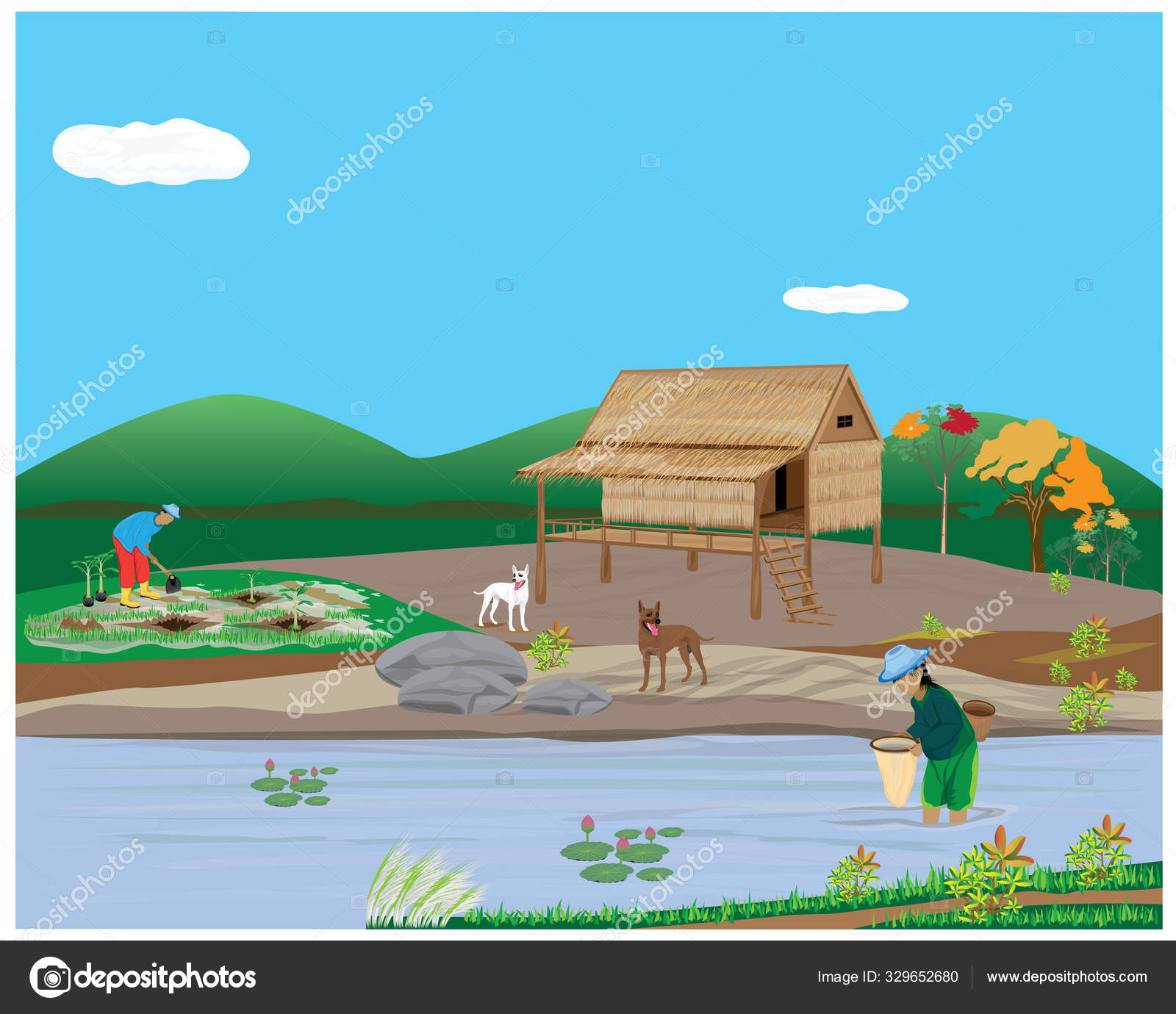 Gambar Ilustrasi Pedesaan – pulp