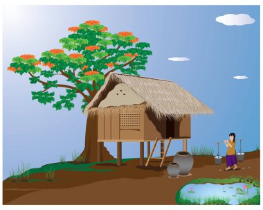 tarımsal çiftçi renk vektör tasarımı teması