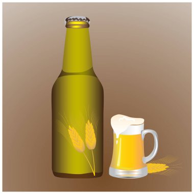 Cam kavanozun vektör çizimi