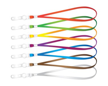 Kişisel isim etiketi vektör tasarımı için ip