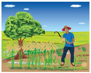 tarımsal renk vektörü tasarımı teması