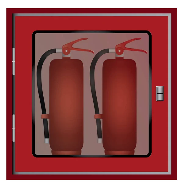 Vektor Illustration Des Roten Feuerlöschers — Stockvektor