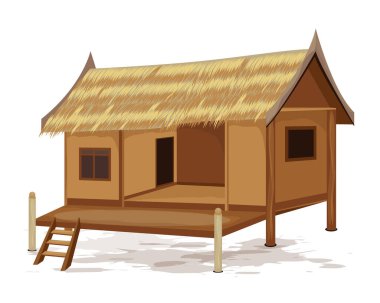 Saman kulübesi vektör tasarımını ayır
