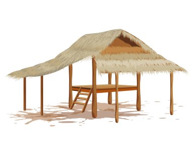 Saman kulübesi vektör tasarımını ayır