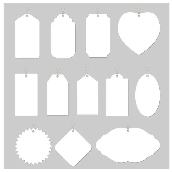 Set Labels Different Tags — Stock Vector