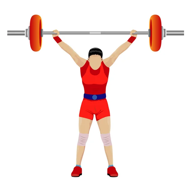 Weight Lifting Sport Vector Design — Stock Vector