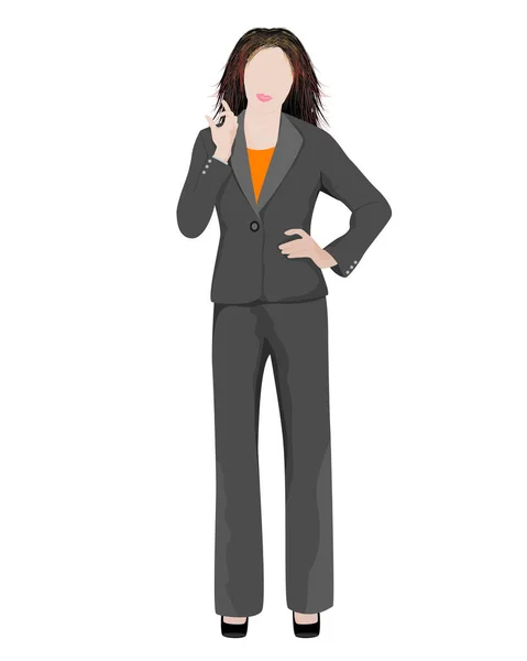 Business Woman Vector Design — Stock Vector