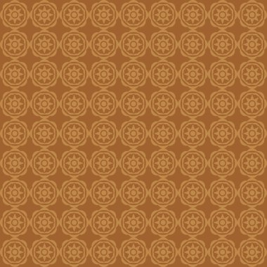 Kahverengi, geometrik şekilli, pürüzsüz desen. vektör illüstrasyonu