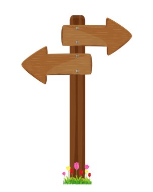 Tahta ok vektör tasarımı