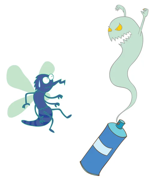 Enemy Malaria Mosquito — Stock Vector