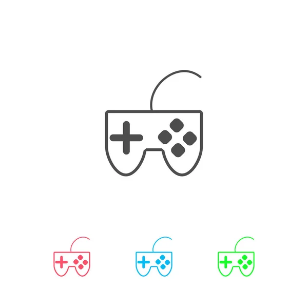 Εικονίδιο Joystick Επίπεδη Εικονόγραμμα Χρώματος Λευκό Φόντο Εικονογράφηση Διάνυσμα Σύμβολο — Διανυσματικό Αρχείο