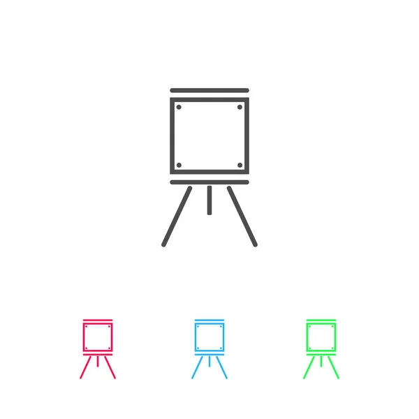 Εύκολα Εικονίδιο Επίπεδη Εικονόγραμμα Χρώματος Λευκό Φόντο Εικονογράφηση Διάνυσμα Σύμβολο — Διανυσματικό Αρχείο