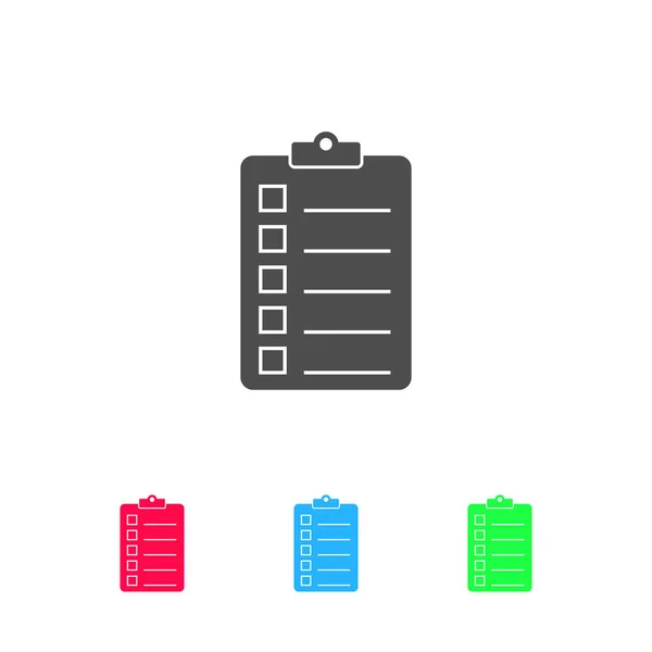 Icône Contrôle Qualité Plat Pictogramme Couleur Sur Fond Blanc Symbole — Image vectorielle