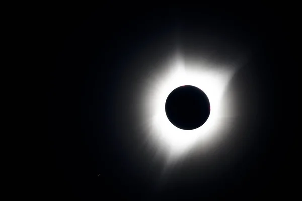 Vent Solaire Pendant Éclipse Solaire Totale — Photo