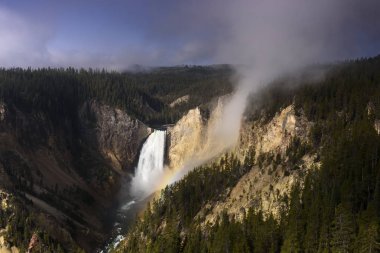 Yellowstone alt sonbaharda bir yaz sabahı